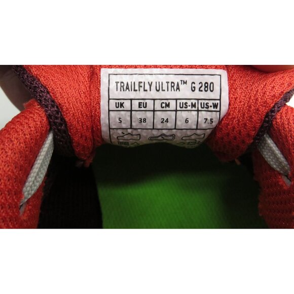 Inov-8 Women's Trail Fly Ultra Running Shoes Maroon/Red Mesh 7.5 NEW - Picture 7 of 8